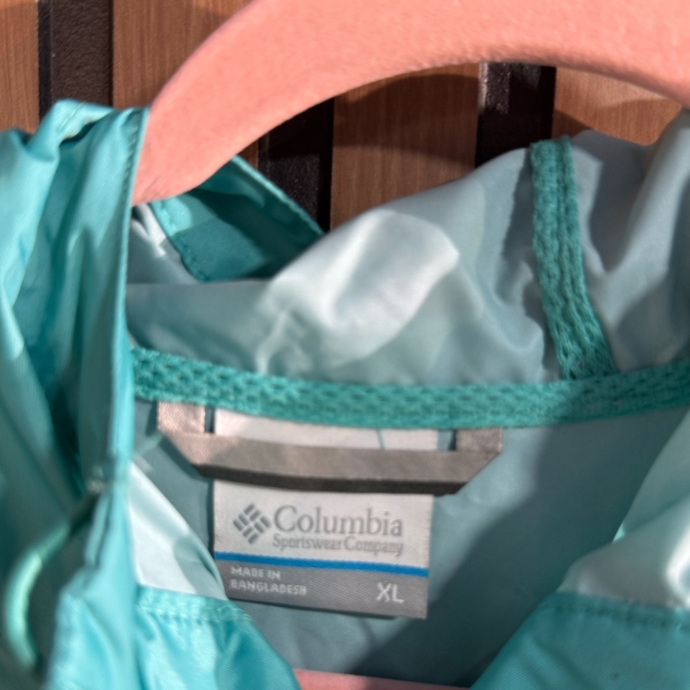 Columbia Teal‎ Jacket raincoat Sz XL - Picture 3 of 6